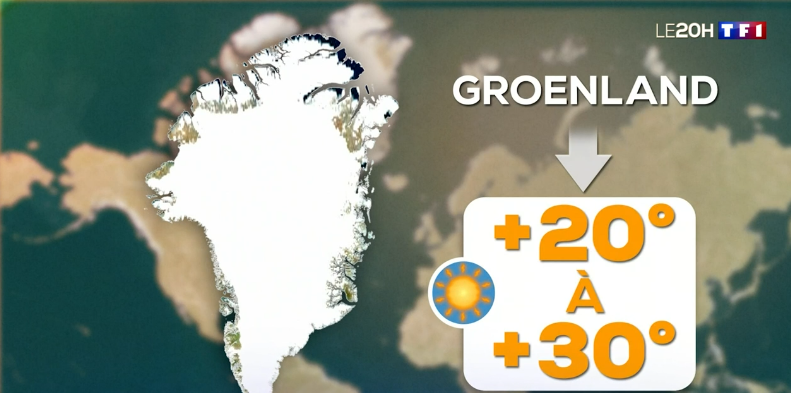 La fonte de la banquise et les températures extrêmes au Groenland